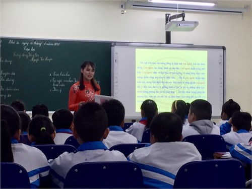 Tiểu học Phúc Đồng với tiết dạy dự thi giáo viên Giỏi cấp Quận